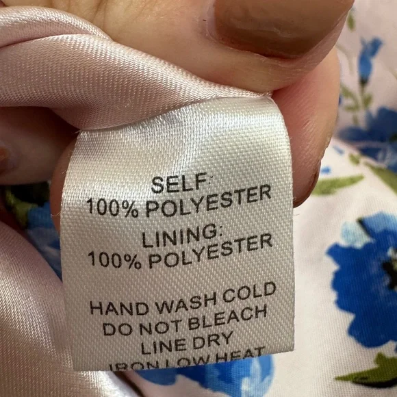 Anthropologie if By Sea Strapless Blue Floral Gown size Medium $129 - Picture 15 of 16